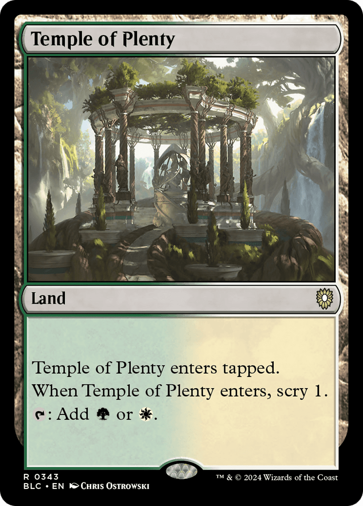 Temple of Plenty [Bloomburrow Commander]