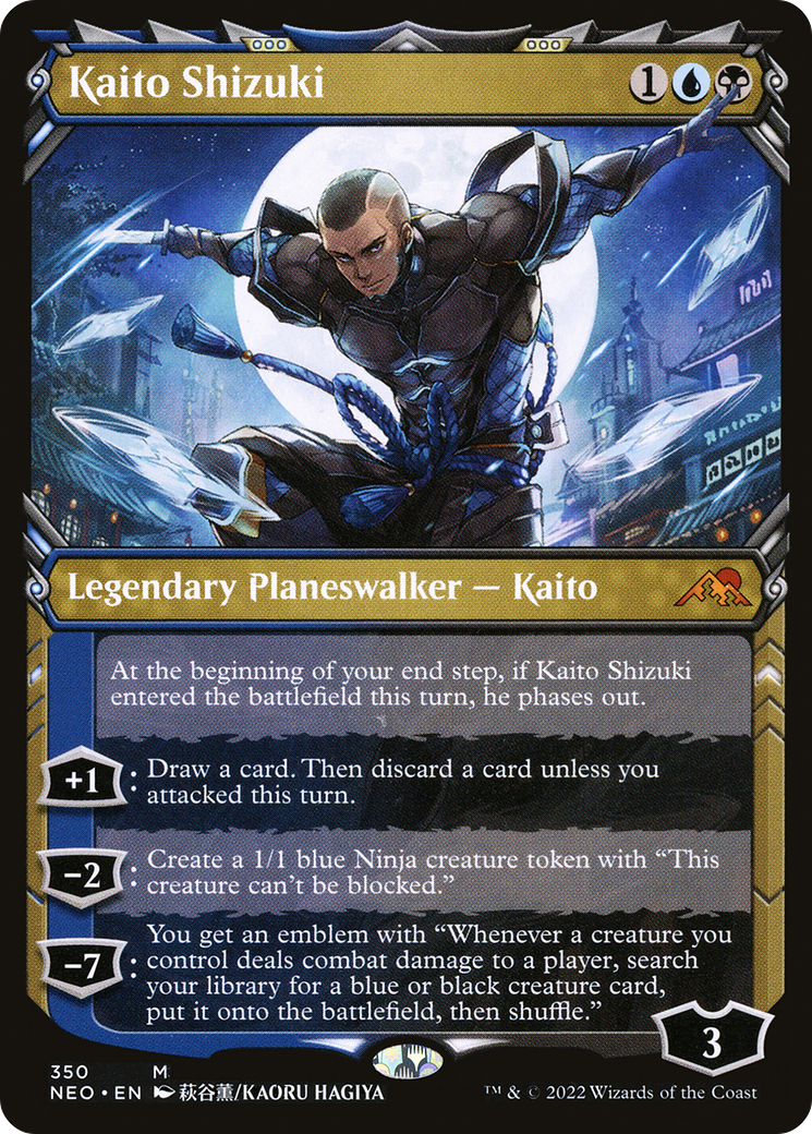 Kaito Shizuki (Showcase Ninja) [Kamigawa: Neon Dynasty] Foil