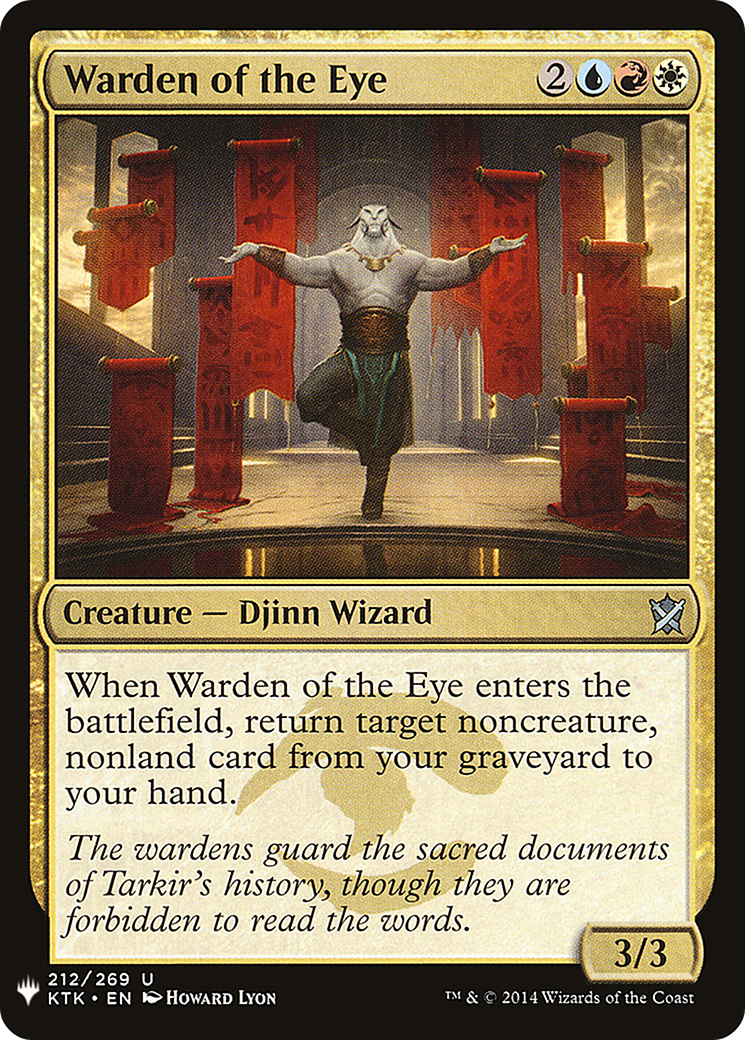 Warden of the Eye |  (KTK-212) [The List]
