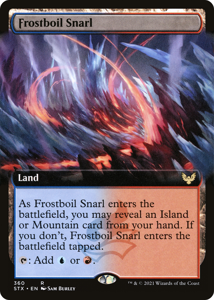 Frostboil Snarl (Extended Art) [Strixhaven: School of Mages] Foil