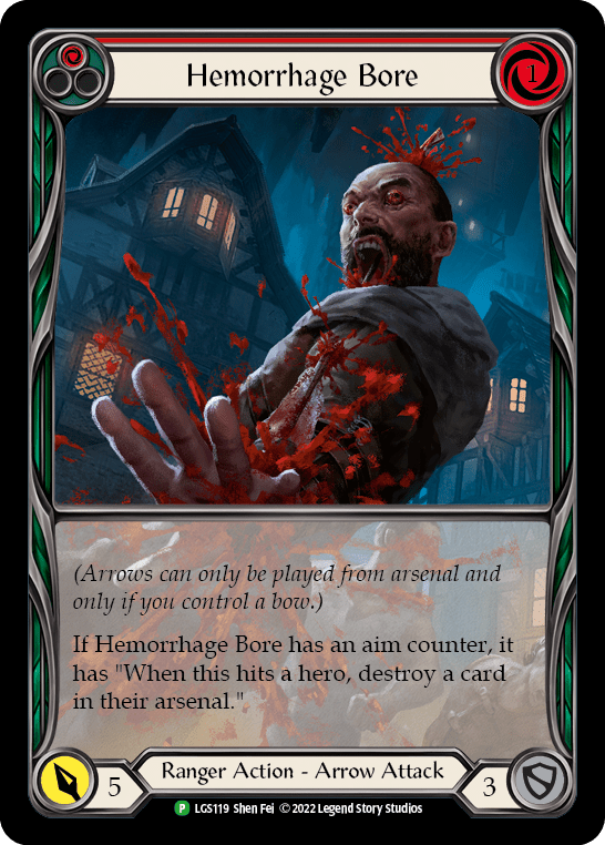 Hemorrhage Bore (Red) [LGS119] (Promo)  Rainbow Foil