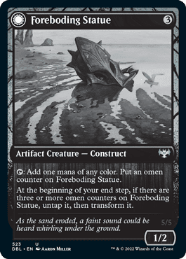 Foreboding Statue // Forsaken Thresher [Innistrad: Double Feature] Foil