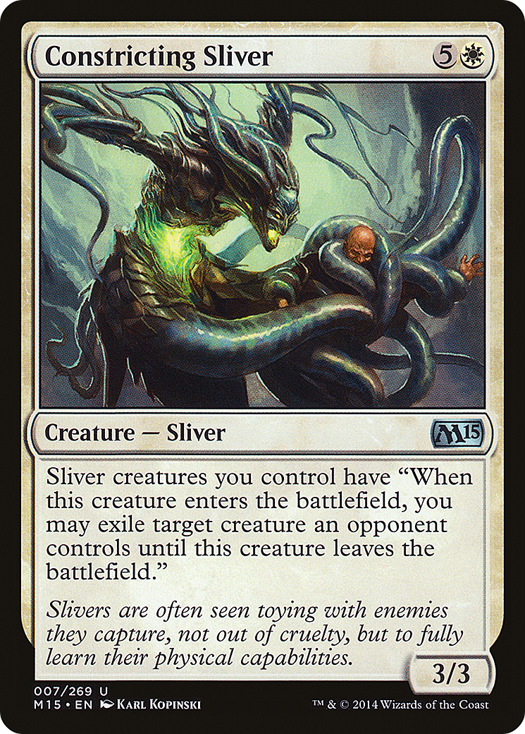 Constricting Sliver [Magic 2015] Foil