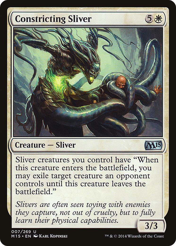 Constricting Sliver [Magic 2015] Foil