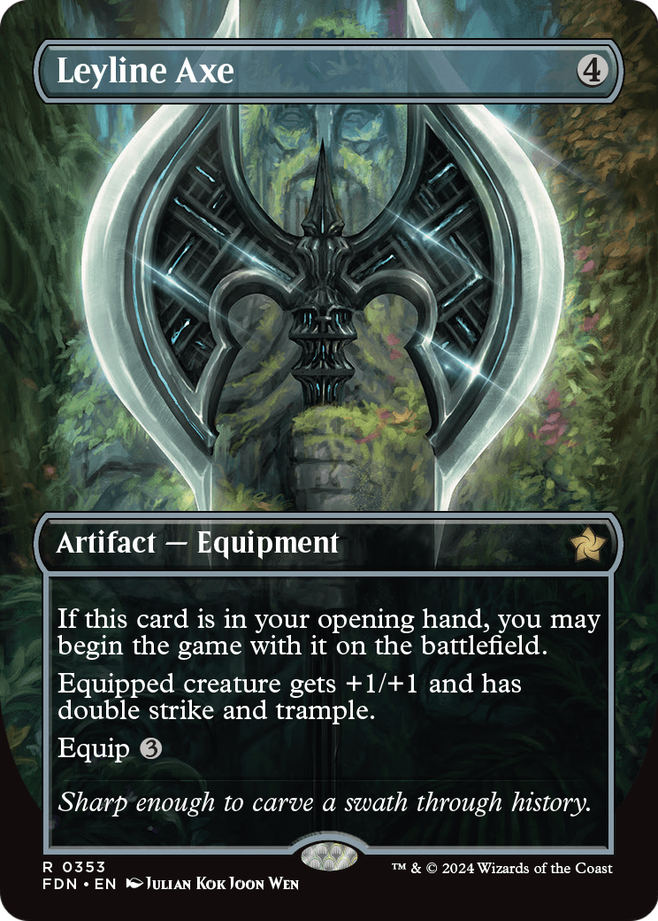 Leyline Axe (FDN-353) - Foundations (Borderless)