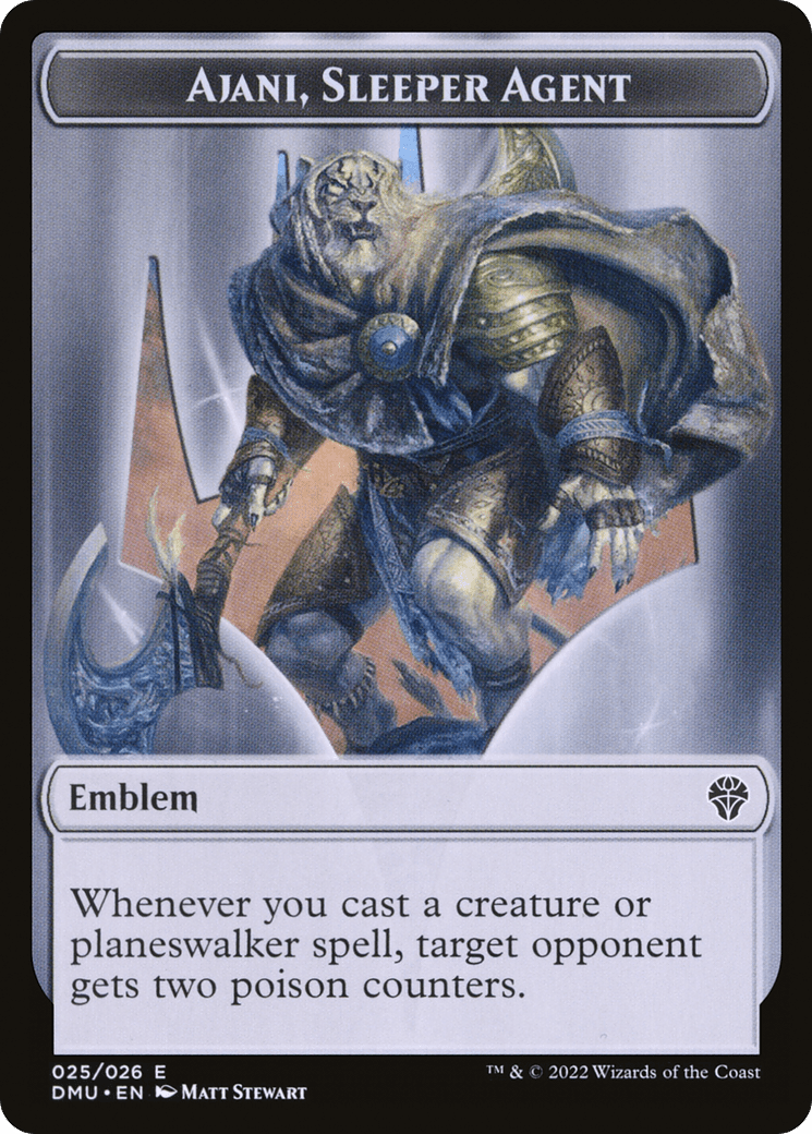 Ajani, Sleeper Agent Emblem (TDMU-025) - Dominaria United Tokens Foil