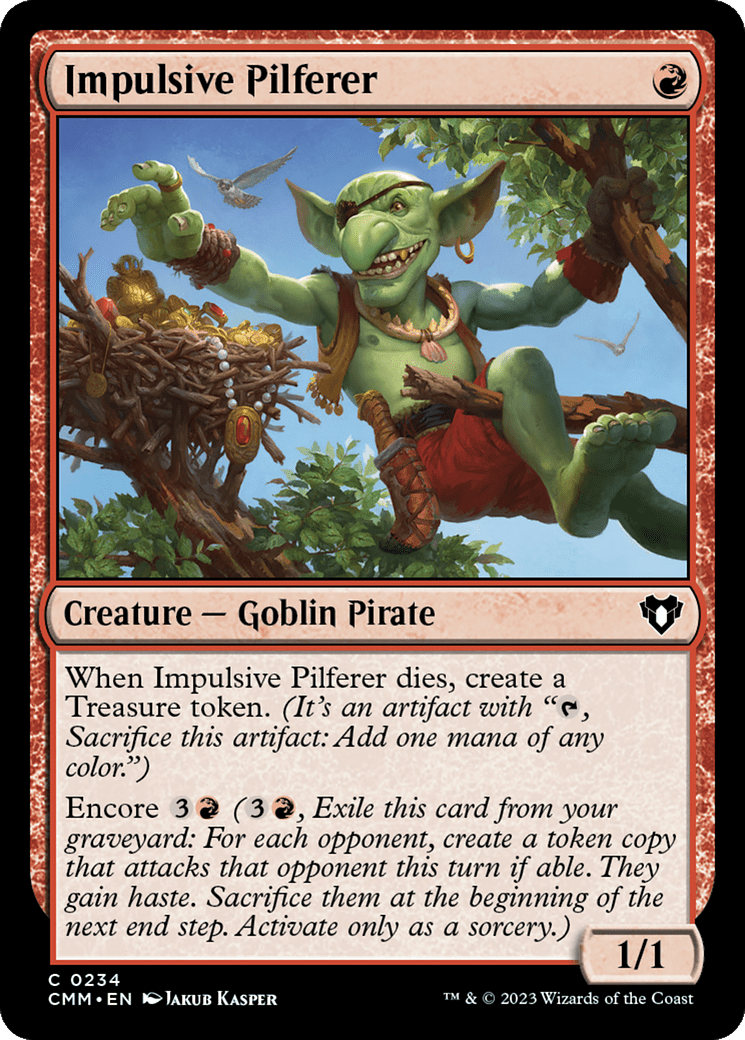 Impulsive Pilferer [Commander Masters] Foil