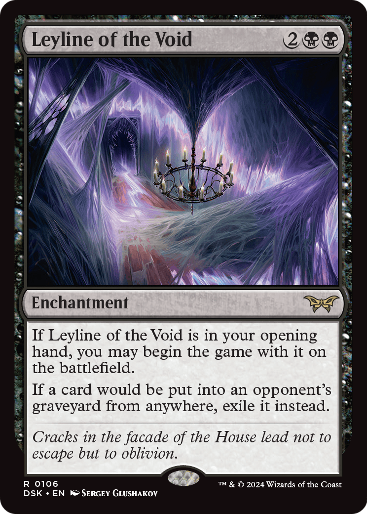 Leyline of the Void [Duskmourn: House of Horror] Foil
