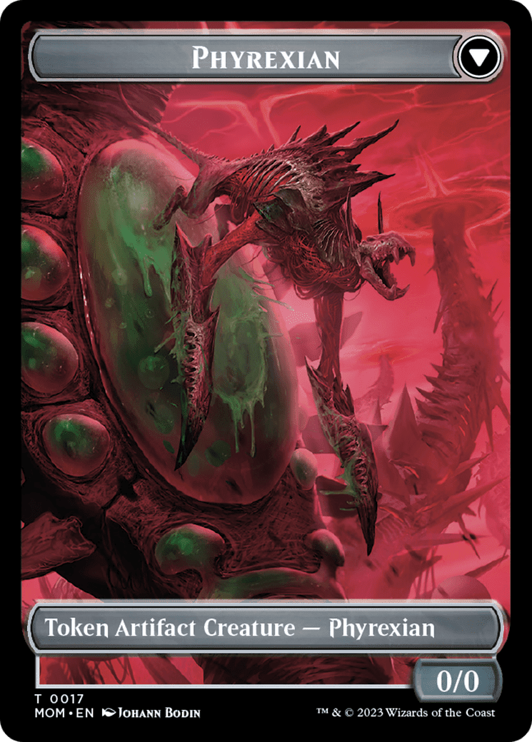 Incubator // Phyrexian (17) Double-Sided Token [March of the Machine Tokens] Foil