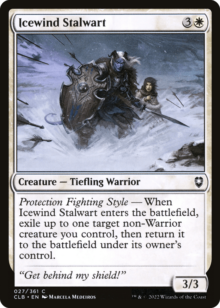Icewind Stalwart [Commander Legends: Battle for Baldur's Gate] Foil