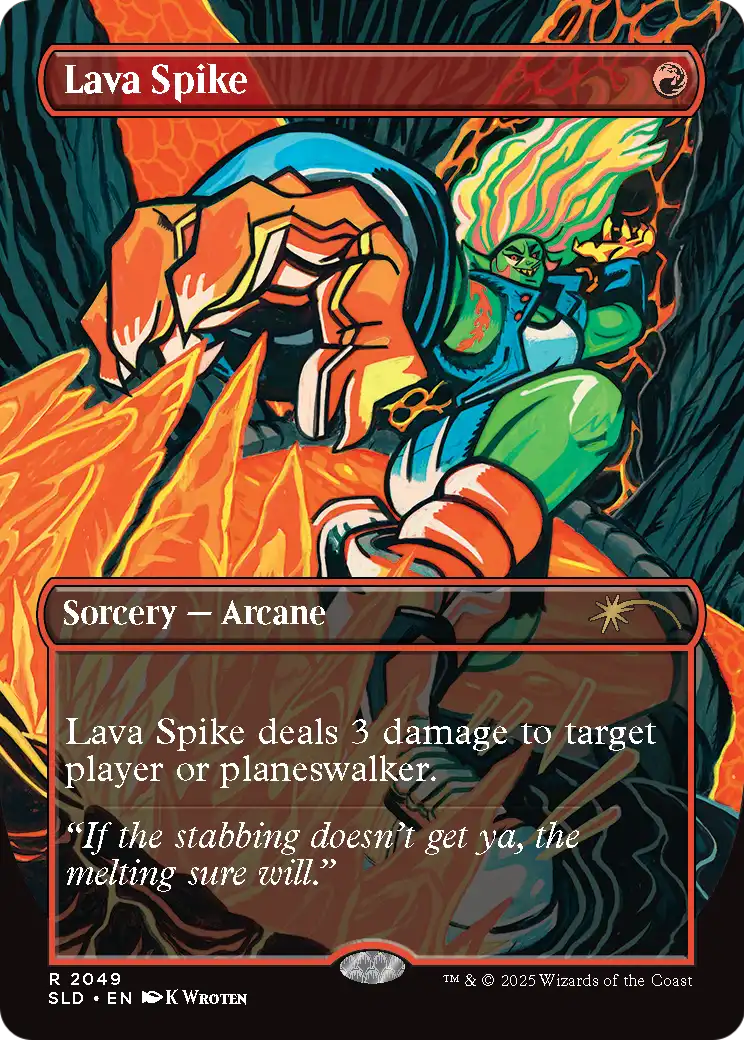 Lava Spike (2049) (Rainbow Foil) (2049) [Secret Lair Drop Series]