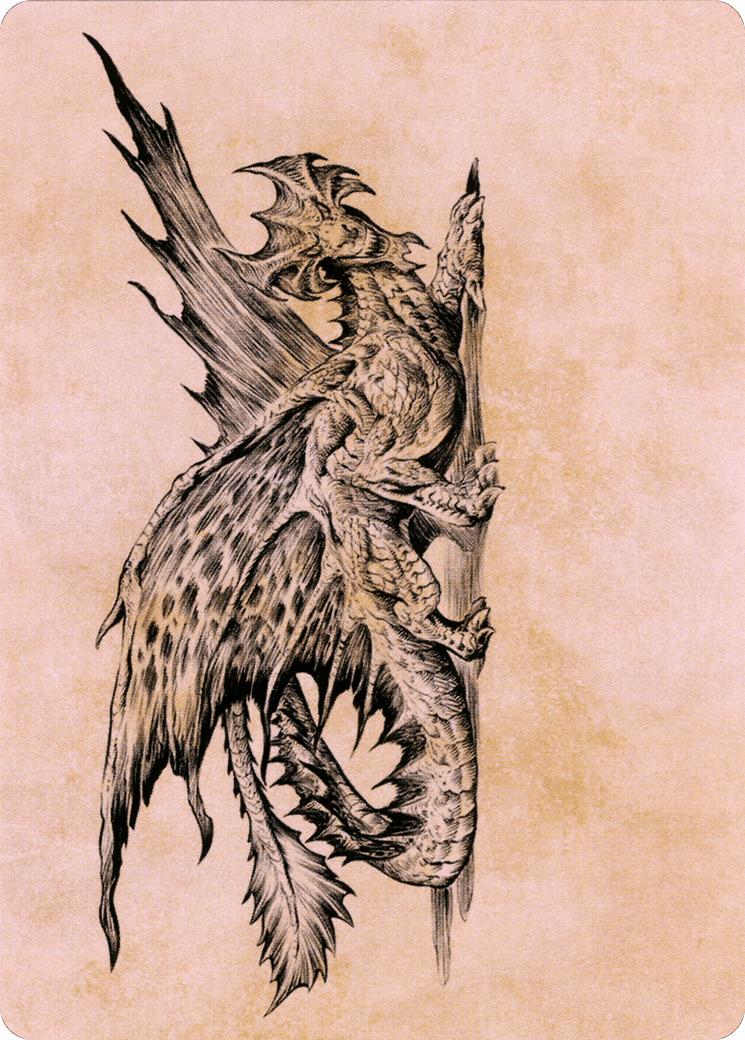 Ancient Brass Dragon // Ancient Brass Dragon (ACLB-049) - Battle for Baldur's Gate Art Series (Borderless) Foil