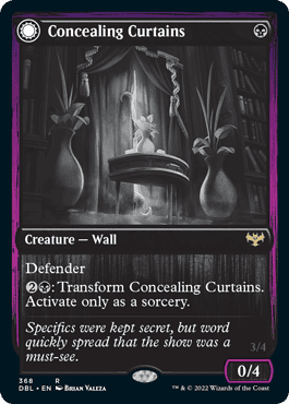 Concealing Curtains // Revealing Eye [Innistrad: Double Feature] Foil