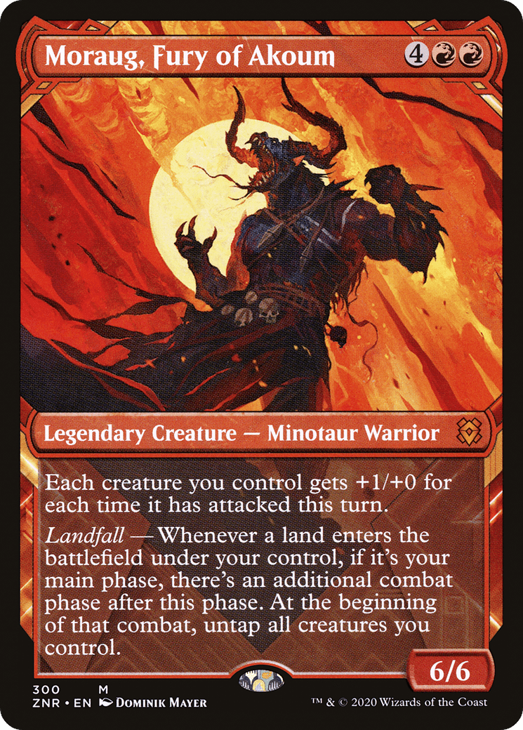 Moraug, Fury of Akoum (ZNR-300) - Zendikar Rising: (Showcase) Foil