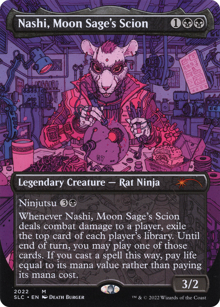 Nashi, Moon Sage's Scion (Borderless) [Secret Lair 30th Anniversary Countdown Kit] Foil