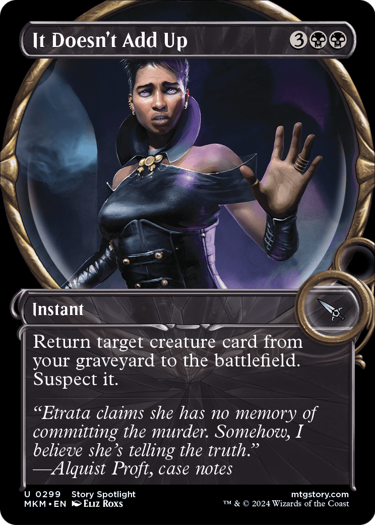 It Doesn't Add Up (Showcase) [Murders at Karlov Manor] Foil