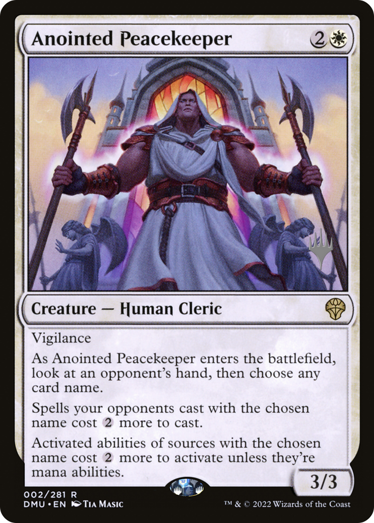 Anointed Peacekeeper (Promo Pack) [Dominaria United Promos] Foil