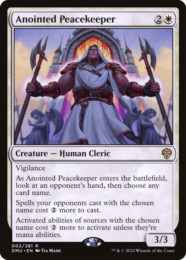 Anointed Peacekeeper (Promo Pack) [Dominaria United Promos]