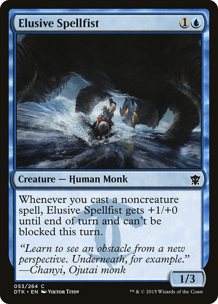 Elusive Spellfist [Dragons of Tarkir] Foil