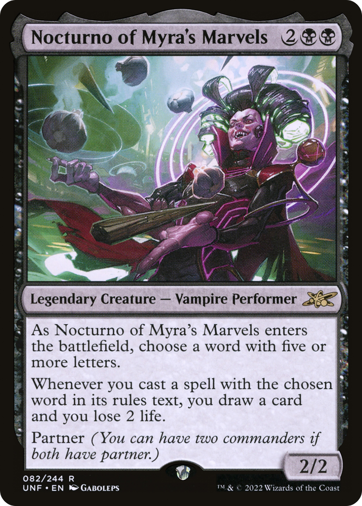 Nocturno of Myra's Marvels [Unfinity] Foil