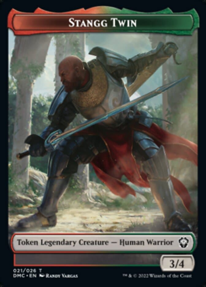 Stangg Twin Token [Dominaria United Commander Tokens] Foil
