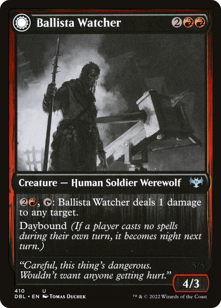 Ballista Watcher // Ballista Wielder [Innistrad: Double Feature] Foil