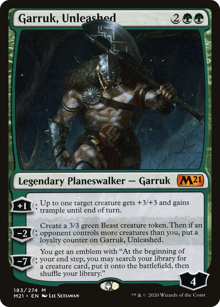 Garruk, Unleashed [Core Set 2021] Foil