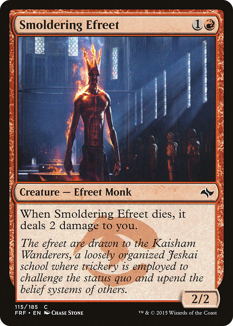 Smoldering Efreet [Fate Reforged] Foil