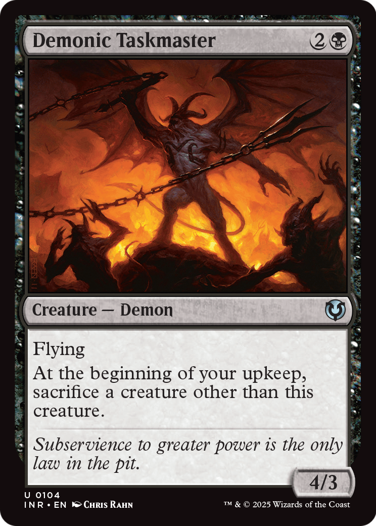 Demonic Taskmaster (-104) [Innistrad Remastered]  Foil