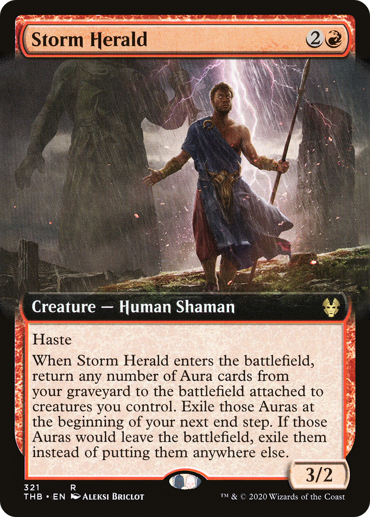 Storm Herald (Extended Art) [Theros Beyond Death] Foil