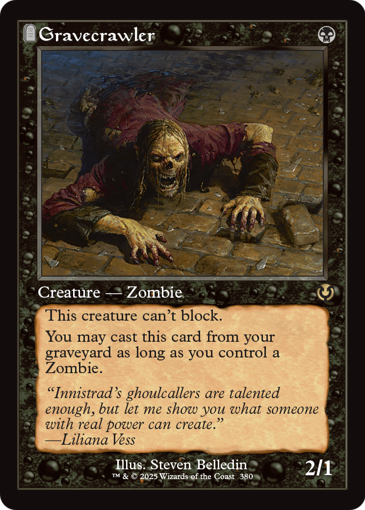 Gravecrawler (Retro Frame) (-380) [Innistrad Remastered]  Foil