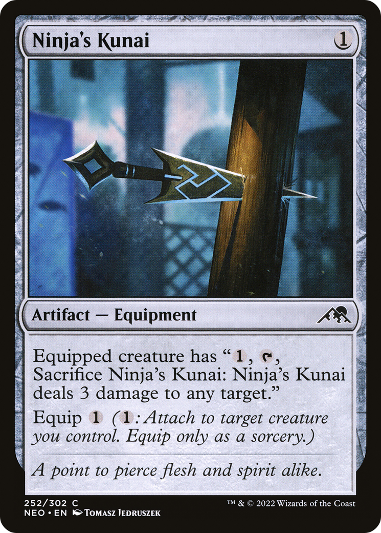 Ninja's Kunai [Kamigawa: Neon Dynasty] Foil