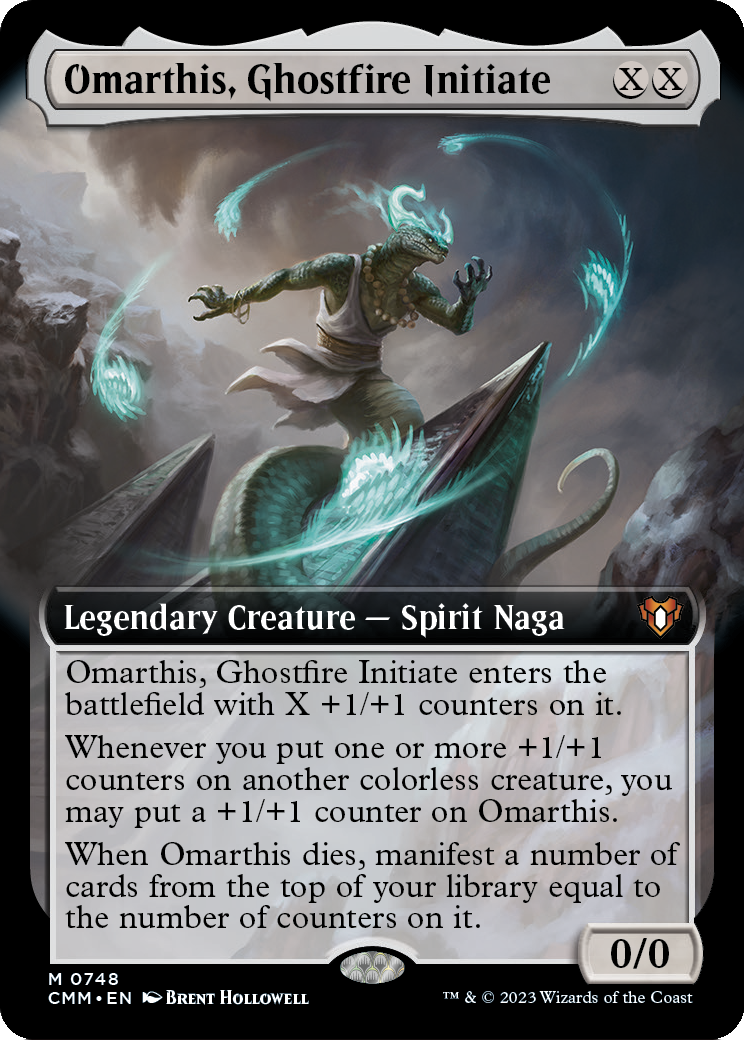 Omarthis, Ghostfire Initiate (Extended Art) [Commander Masters] Foil