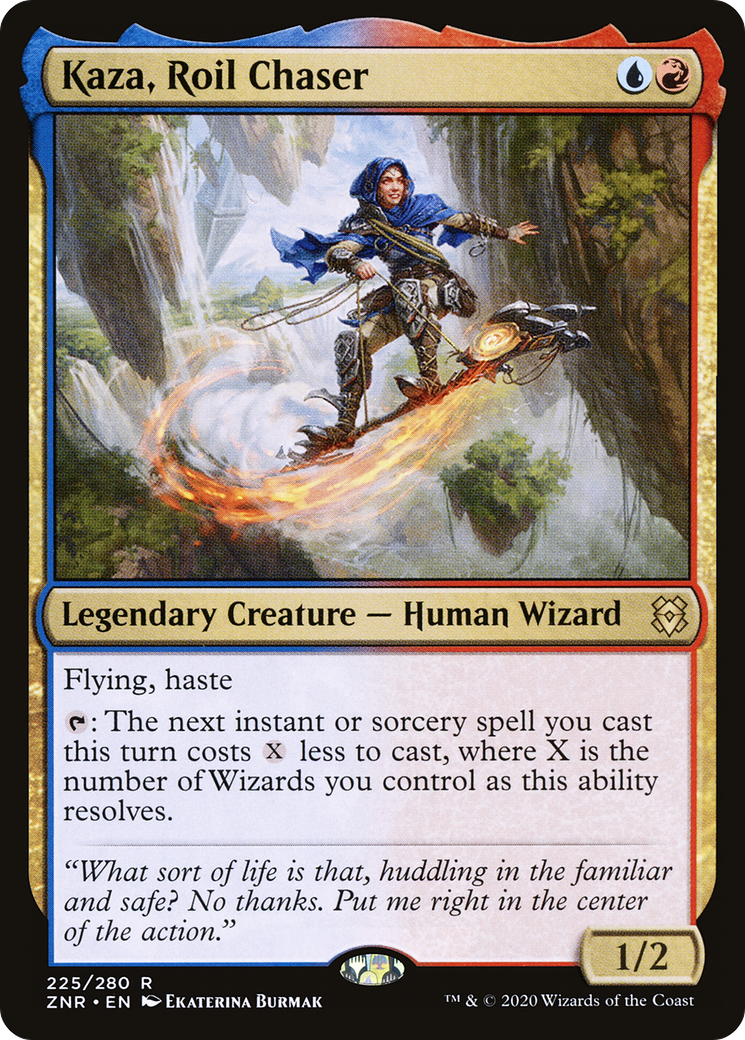 Kaza, Roil Chaser [Zendikar Rising] Foil
