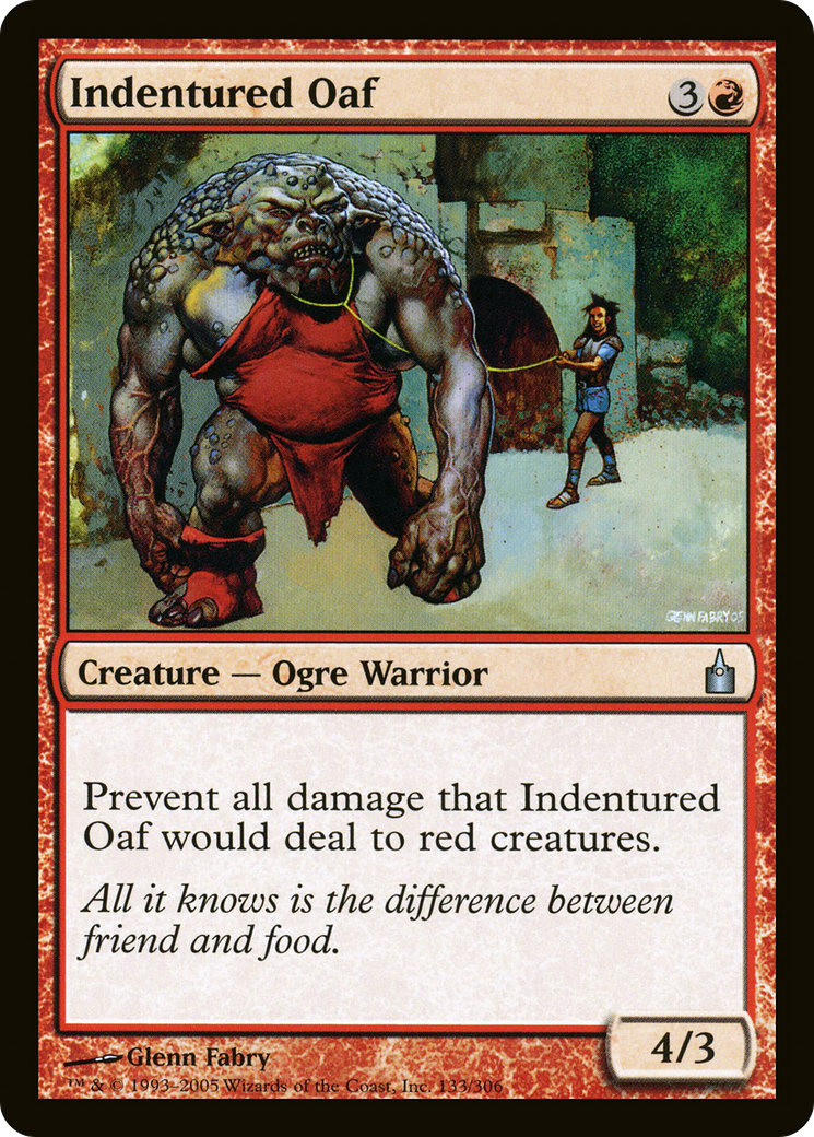 Indentured Oaf [Ravnica: City of Guilds] Foil