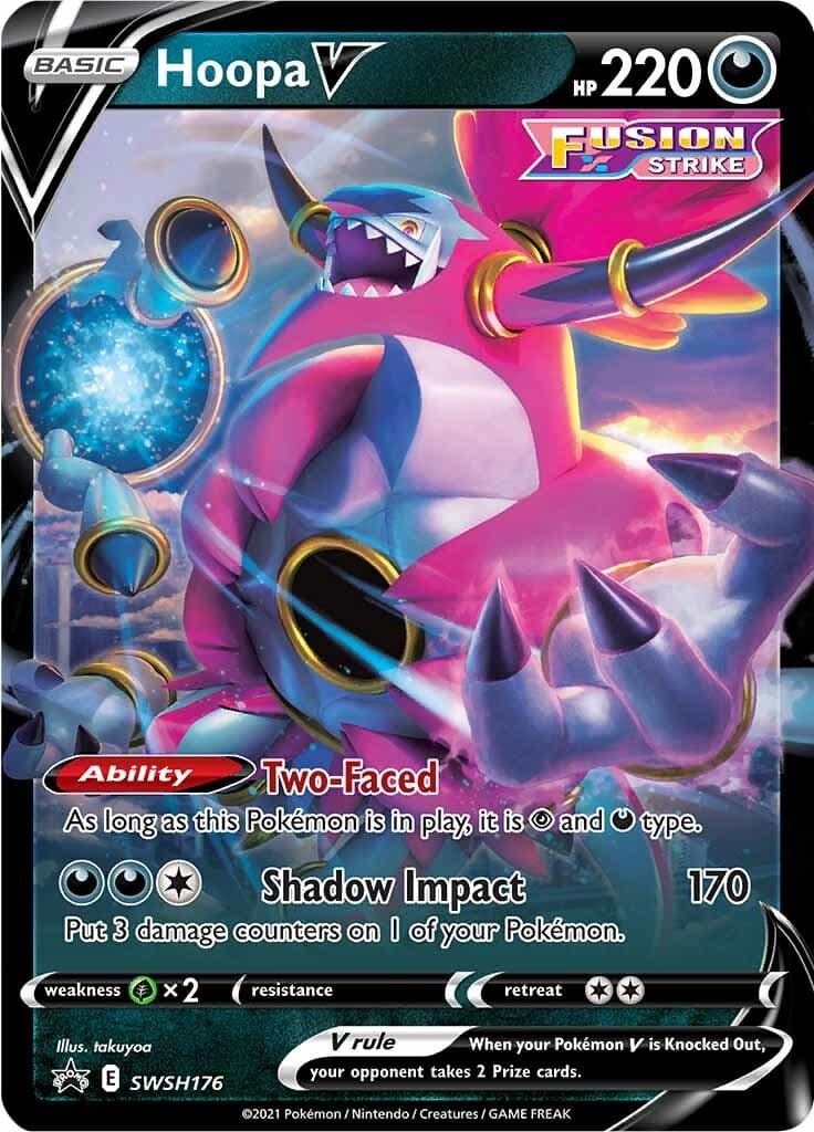 Hoopa V SWSH176 SWSH176- Jumbo Cards Holofoil