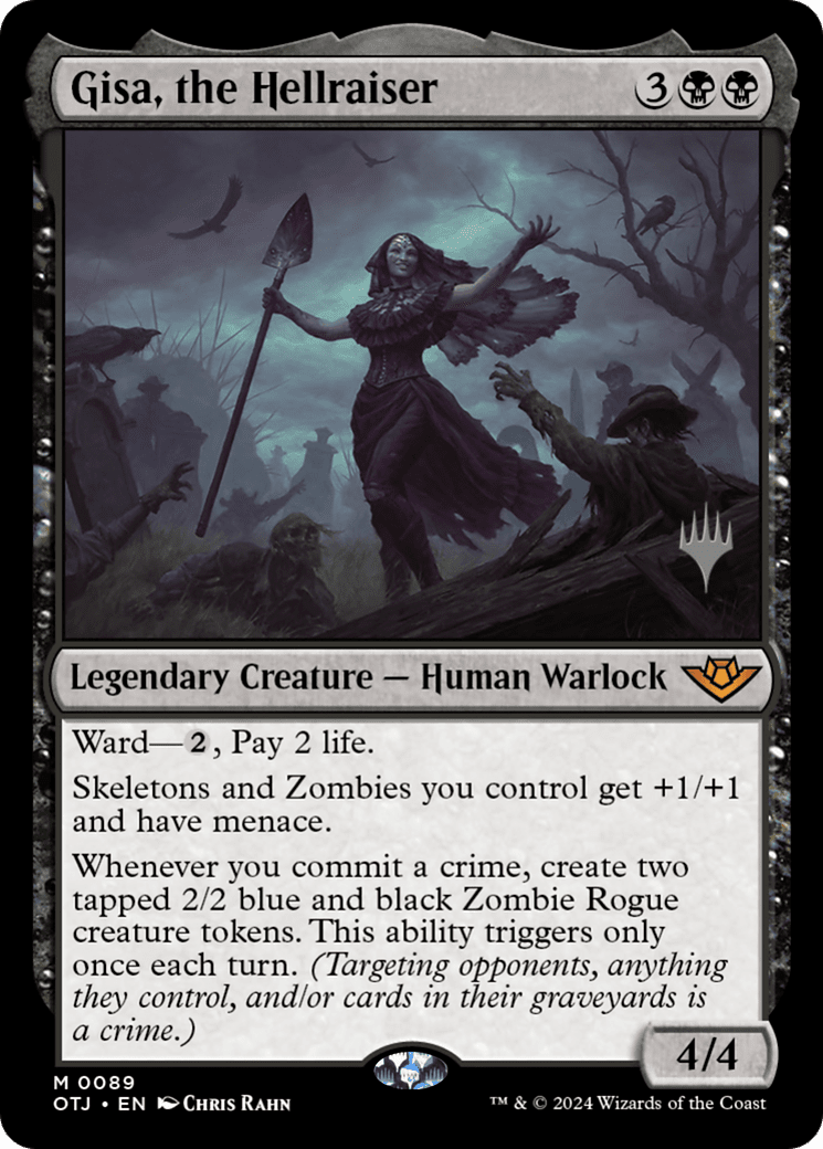 Gisa, the Hellraiser (Promo Pack) [Outlaws of Thunder Junction Promos] Foil