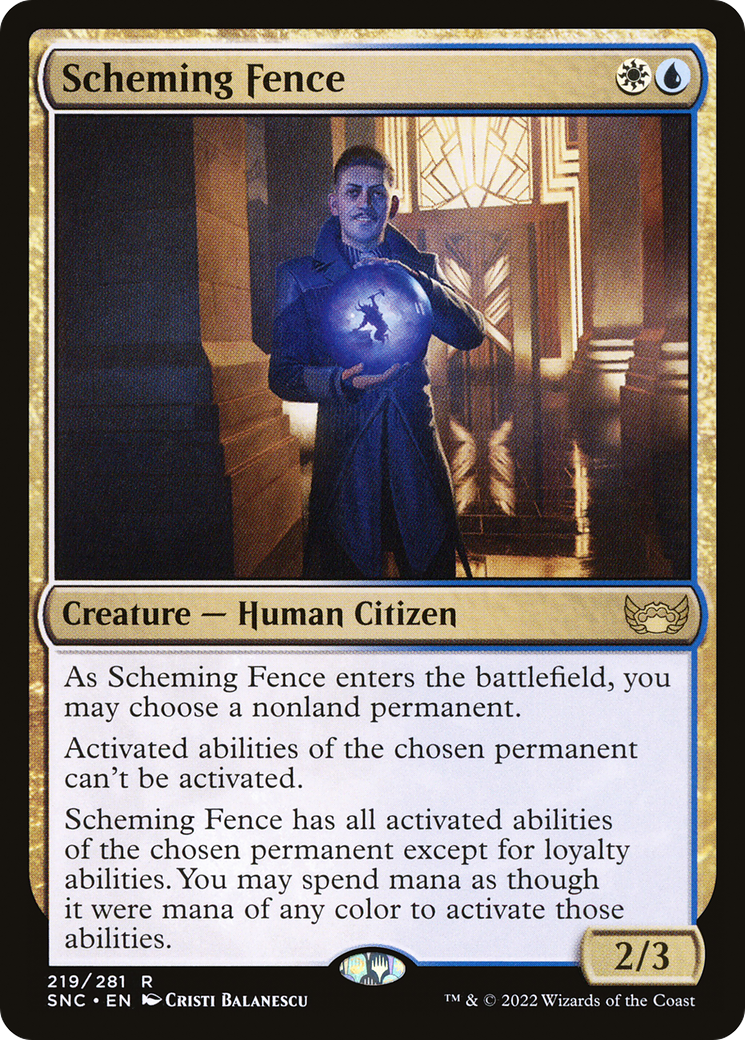 Scheming Fence [Streets of New Capenna] Foil