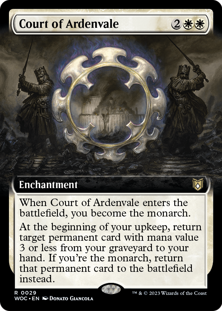 Court of Ardenvale (Extended Art) [Wilds of Eldraine Commander] Foil