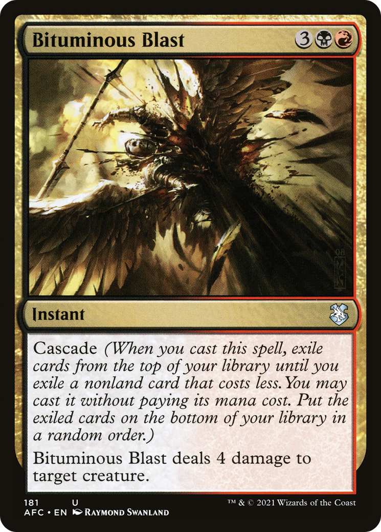 Bituminous Blast [Dungeons & Dragons: Adventures in the Forgotten Realms Commander]
