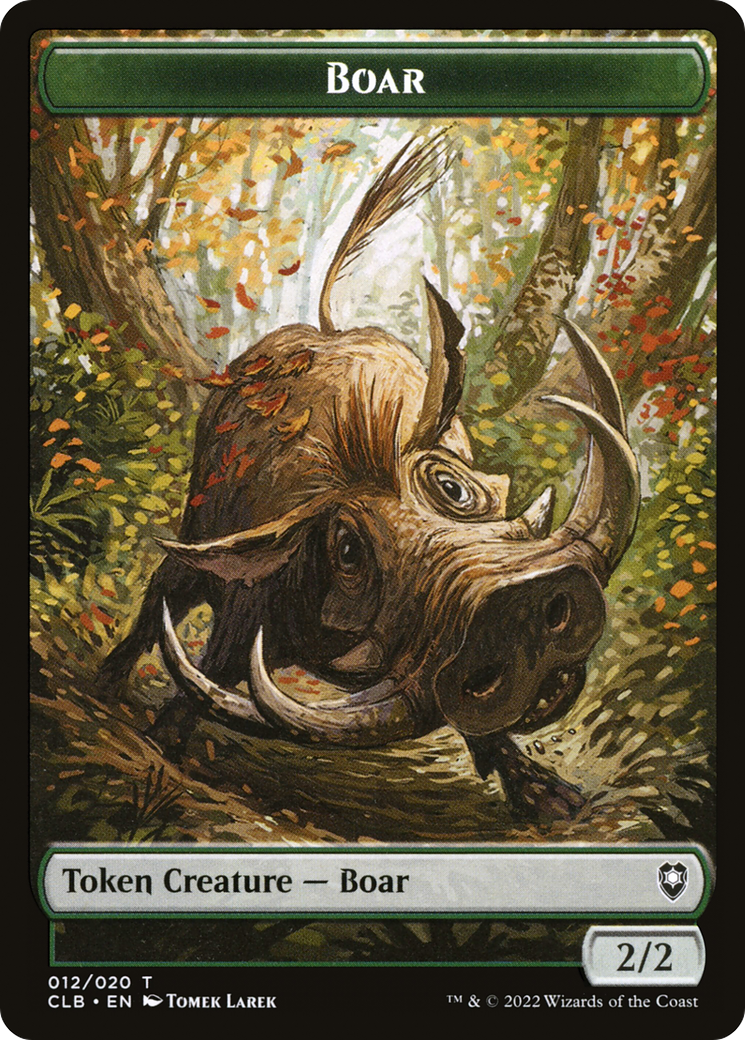 Boar (TCLB-012) - Battle for Baldur's Gate Tokens Foil