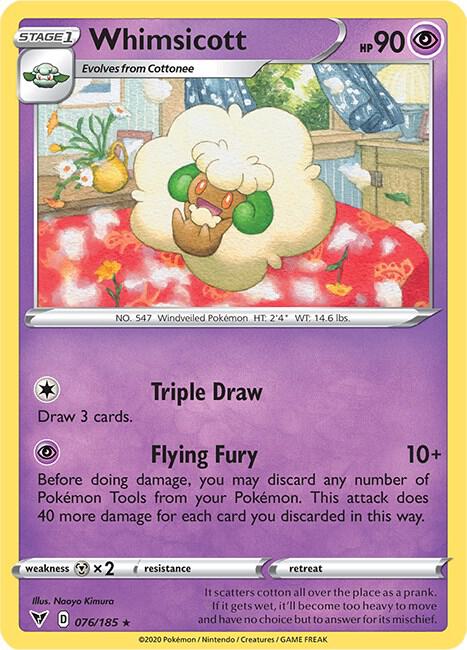 Whimsicott 076/185 (SWSH04: Vivid Voltage) 