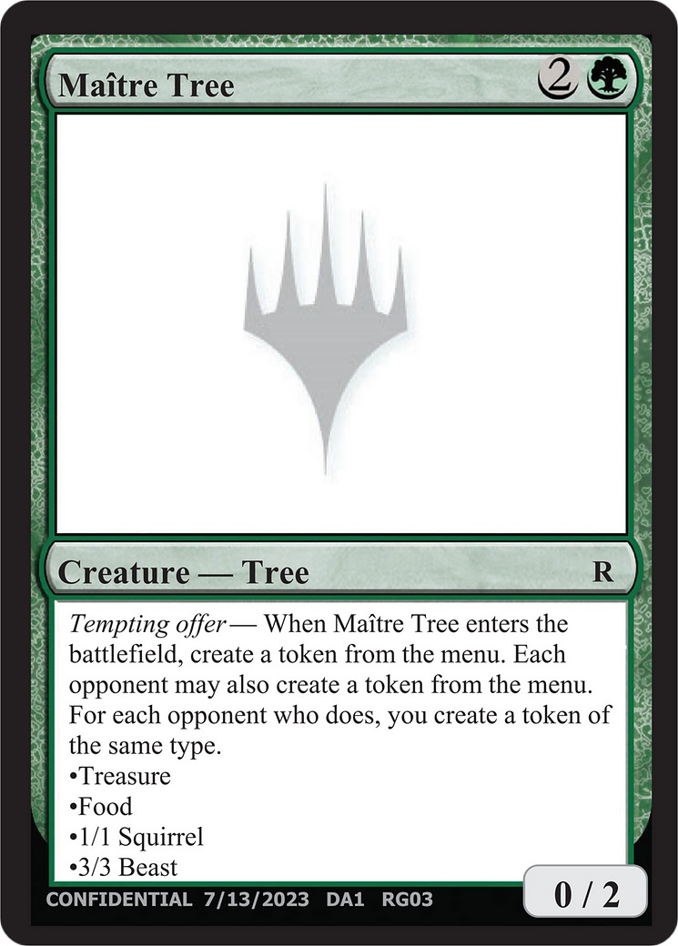 Maître Tree (DA1-RG03A) - Unknown Event