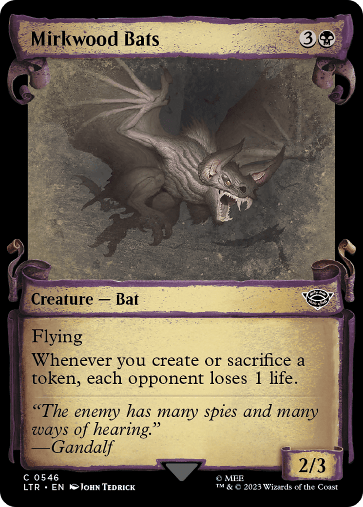 Mirkwood Bats [The Lord of the Rings: Tales of Middle-Earth Showcase Scrolls] Foil