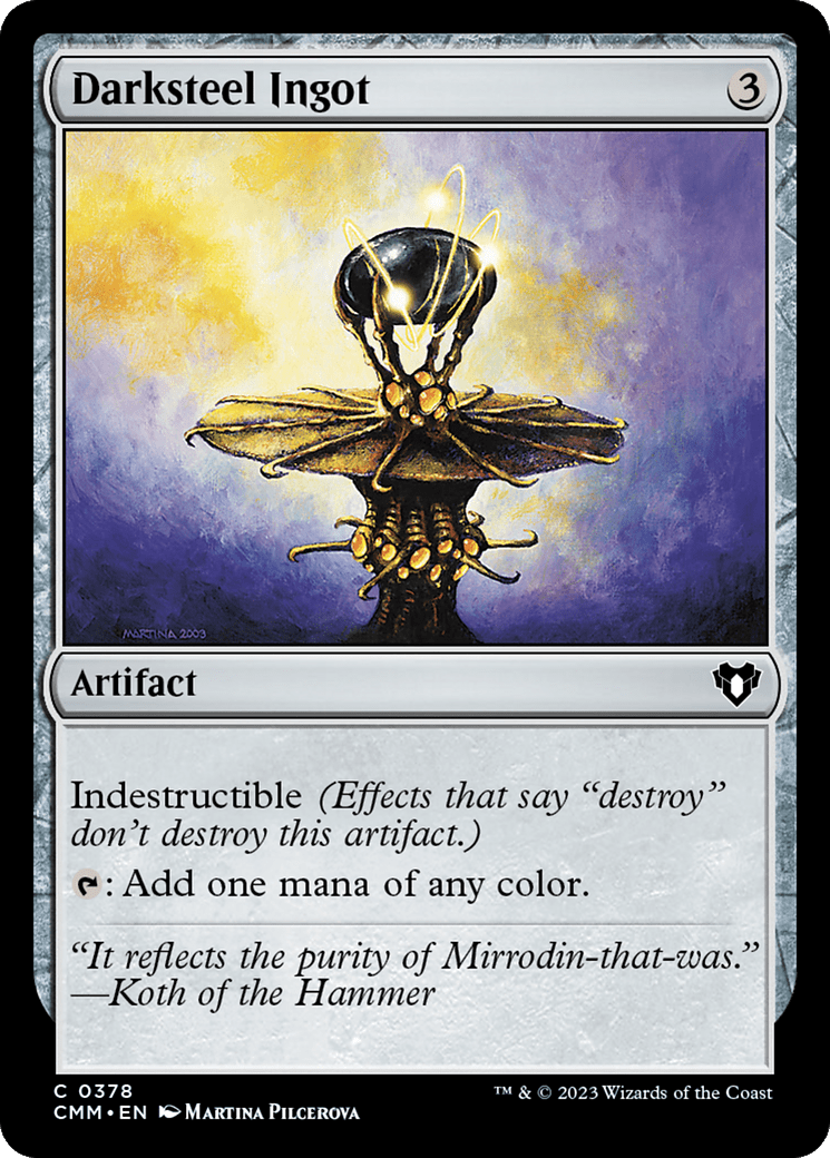 Darksteel Ingot [Commander Masters] Foil