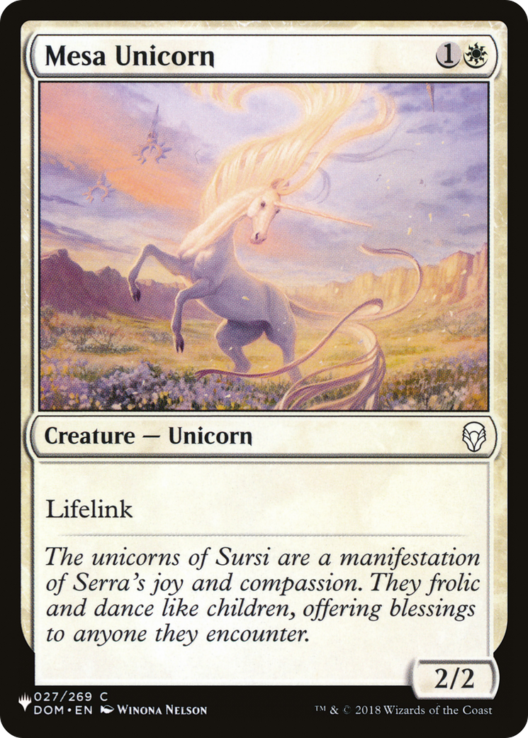 Mesa Unicorn |  (DOM-27) [The List]