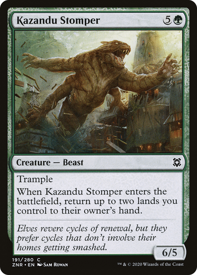 Kazandu Stomper [Zendikar Rising] Foil