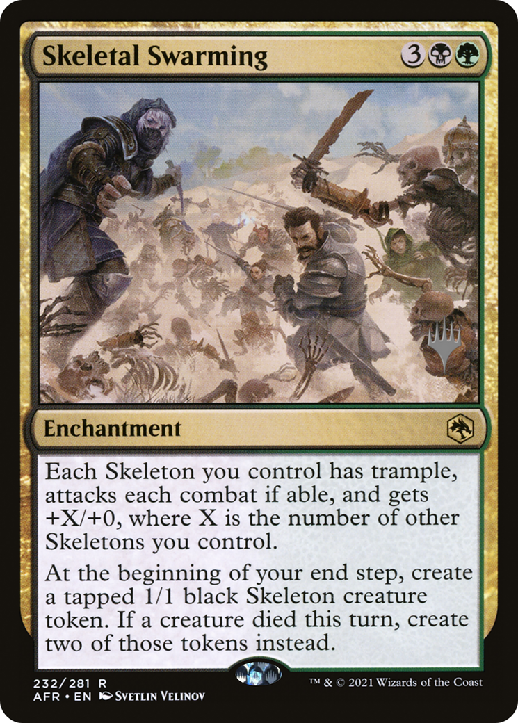 Skeletal Swarming (Promo Pack) [Dungeons & Dragons: Adventures in the Forgotten Realms Promos] Foil