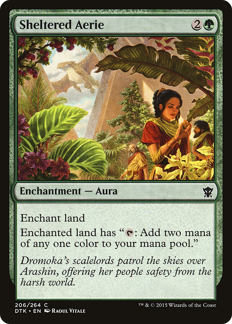 Sheltered Aerie [Dragons of Tarkir] Foil