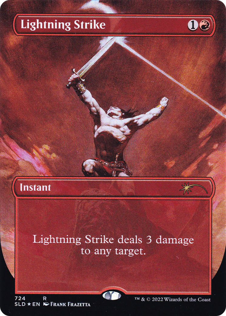 Lightning Strike (Borderless) [Secret Lair Drop Promos] Foil